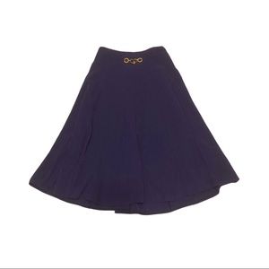 Vintage High Waist Midi Skirt